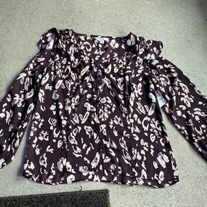 Nine West Pink and Purple Patterned top. Size small.